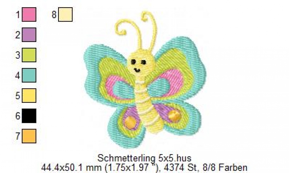 Preview: Schmetterling 5x5