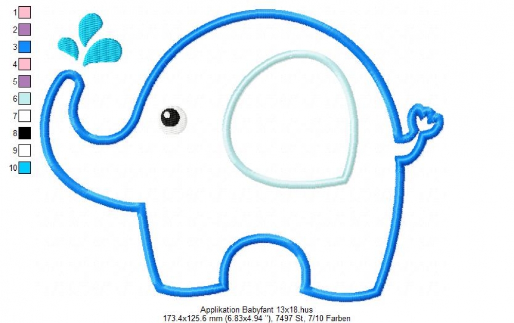 Preview: Applikation Babyfant 13x18