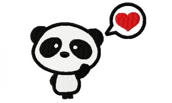 Panda spricht Liebe